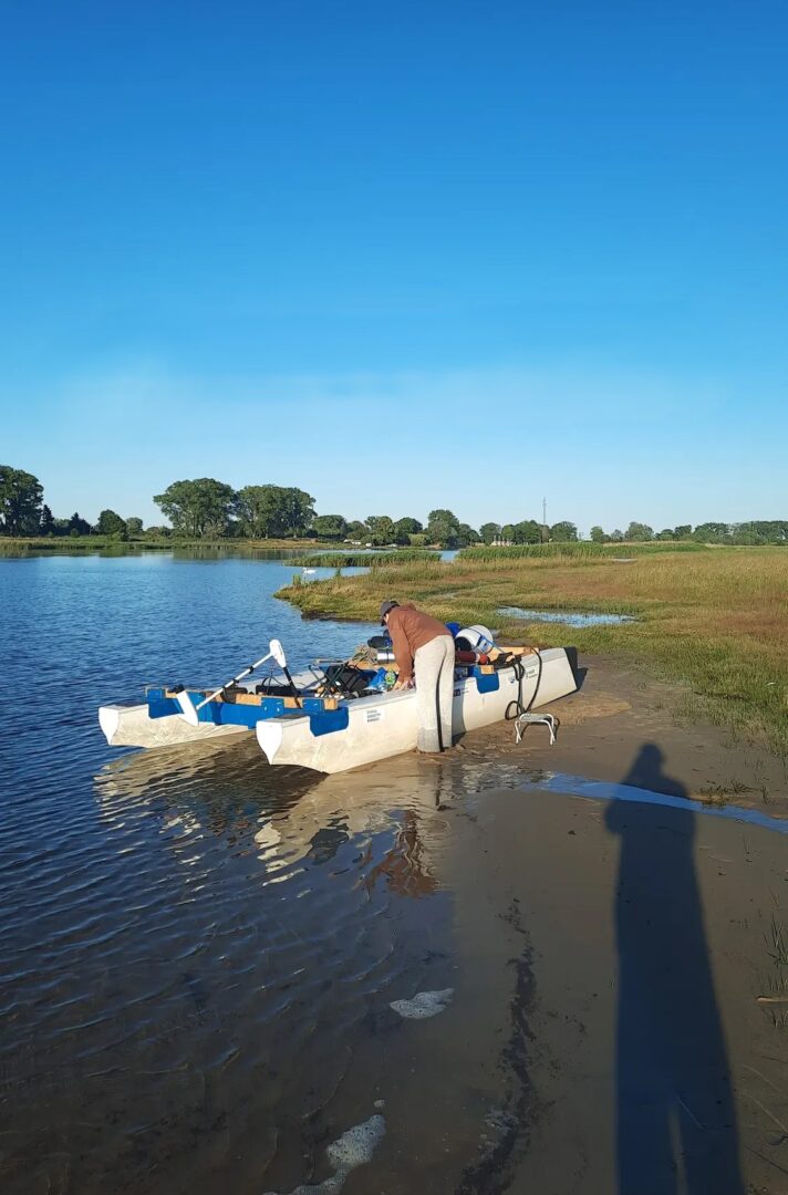 Katamaran w drodze do Szczecina